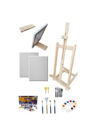 Resim Yağlı Boya Resim Başlangıç Seti, Masaüstü Şövale, Şövalye, Tual Seti, Karne Hediyesi 