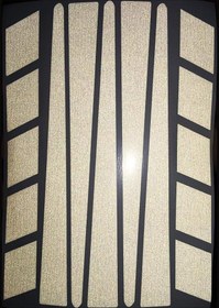 Resim Şerit Şeklinde Reflektif Beyaz Sticker Çınar Extreme 