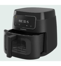 Resim 7.6 L Camlı Airfryer Siyah, Geniş ve Şık Ev Için Ideal Seçim 