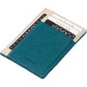 Resim Mavi Deri Unisex Kredi Kartlık - S1KK00001676-V1G 