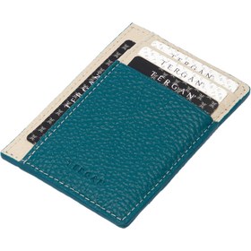 Resim Mavi Deri Unisex Kredi Kartlık - S1KK00001676-V1G 