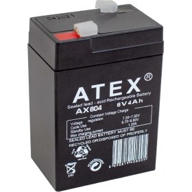 Resim Atex AX-604 Akü 6 Volt - 4 Amper Işıldak Aküsü (70 x 48 x 101 Mm) 663053 