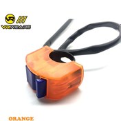 Resim Turuncu-evrensel Motosiklet Gidonu Anahtarı Açık Kapalı Düğmesi Flameout Moto Motor Atv Bisiklet Dc12v/10a Siyah 