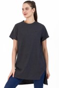 Resim Slazenger Mıdorı Kadın T-shirt Koyu Gri Antrasit Gri Tişört Kadın Tişört 