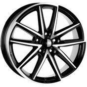 Resim CMS -1186-13 6.5x16" 5x112 ET42 57.1 Complete Black Gloss Jant (4 Adet) 