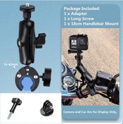 Resim Gopro 13 12 11 10 9 8 Motosiklet Bisiklet Tutucu Gidon Montaj Braketi Insta360 Kıt 2 Motosiklet 1 Adet 