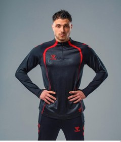 Resim Hummel Target Antrenman Eşofman Üstü Siyah-kırmızı 