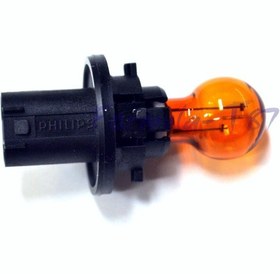 Resim 12v Phılıps Sinyal Ampulü 16w Soketli Sarı Dış Dikiz Aynası Pcy16w-24wy 