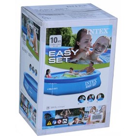 Resim Intex Kolay Kurulum 305x76 CM Renkli Mavi Şişme Havuz 