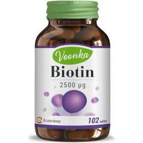 Resim Voonka Biotin Içerikli Takviye Edici Gıda 102 Tablet 