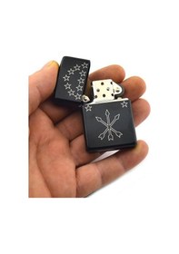 Resim Çerkes Adige Bayrak Figürlü Benzinli Çakmak 