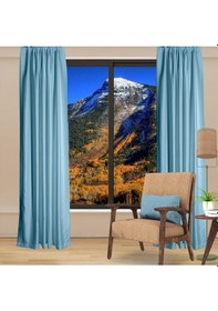 Resim Aqua Blackout Karartma Fon Perde Güneşlik Pilesiz Extraforlu Düz Dikim-aqua Aqua 