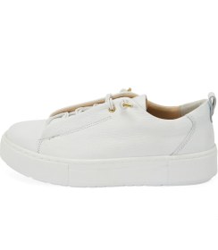 Resim Desa Kadın Beyaz Deri Sneaker 