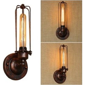 Resim Riolight Retro,vintage,rustik Fırçalı Bakır 1xe27 Mafsallı Hareketli Başlık Metal Duvar Aplik Bakır 