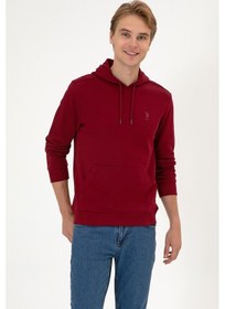 Resim U.s. Polo Assn. Erkek Bordo Sweatshirt 50313720-vr014 Bordo 