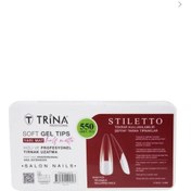 Resim Trina Soft Jel Takma Tırnak -stilletto Yarı Mat 550' Li 