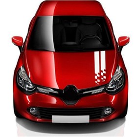 Resim Lasirius Ön Kaput Şerit Çizgi Sticker Etiket Modeli 