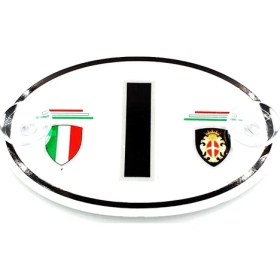 Resim BS.Elektronik Etiketçilere Özel Oval Italya (I) Cam Süsü Pleksi Vantuzlu Arma (552068665) 