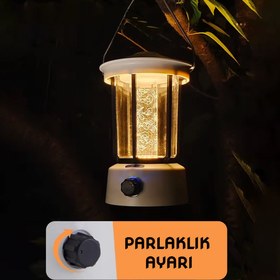 Resim Panther USB Şarjlı Kamp Lambası PT-380 