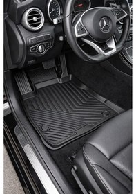 Resim Black Gold Mercedes C Serisi W205 Kasa 2014-2021 Uyumlu 3d Oto Paspas Premium 