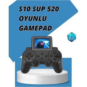 Resim S10 Gamepad Hdmı Tv Bağlantılı 520 Klasik Retro Oyun 2025 Seri Or 