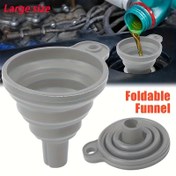 Resim 1 adet Silikon Katlanabilir Mini Filtre, Ev, Araba, Motosiklet Motor Yağı ve Sıvı Transferi için Evrensel Uygulama - Kompakt ve Dayanıklı 