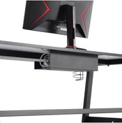 Resim Stepgamer Oyuncu Masası Metal Kablo Taşıma Kanalı Siyah 