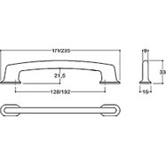 Resim Siyah Renkli 192 mm Modern Kulp 