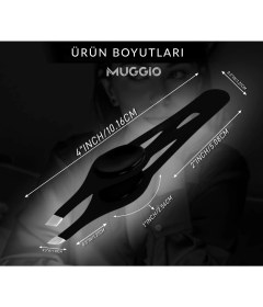 Resim Muggio Profesyonel Cımbız 101 Ergonomik Tasarım ve Eğimli Uçlar ile Hassas Tüy Temizliği 
