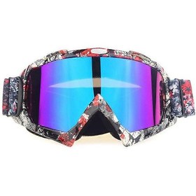 Resim Motosiklet Arazi Gözlüğü Kayak Gözlüğü Kask Gözlüğü Şövalye Ekipmanı Erkek Ve Kadın Açık Hava Gözlüklerisiyah Çerçeve Şeffaf Film 