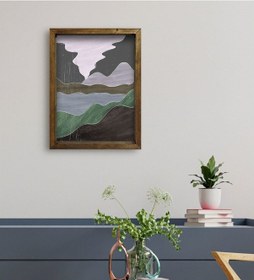Resim Bk Gift Otel Odası Konseptli Doğal Masif Ahşap Çerçeveli Tablo 45 (551119622) 