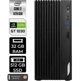 Resim Msı Pro DP180 Intel Core I5 12400 32GB 512GB SSD GT1030/4GB W11P Masaüstü Bilgisayar & Per4 USB Bellek 12422XTRP427 