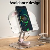 Resim Akrilik Şeffaf Tablet Telefon Tutucu, Katlanabilir ve Taşınabilir, 360 ° Dönebilir ve Sevdiğiniz Pozisyona Uyum Sağlar, Şirin ve Basit Tasarım, Ipad Mini Kullanımı İçin En Uygun 