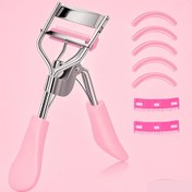 Resim Kirpik Mükemmelliği Makale Seti, Tüm Göz Şekillerine Uygun Şık Geniş Açılı Kirpik Kıvırıcı, 2 Yedek Tarak ve 5 Yedek Bant ile. Her makyaj sever kadın ve kız için uygun 