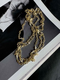 Resim ARALIKLI TAŞLI ZİNCİR - Gold 