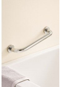 Resim Yaşlı Ve Engelli Tutunma Barı Krom Kaplama 40 Cm, Küvet Ve Duş Tutamağı, Kaymaz Güvenlik Barı Krom 