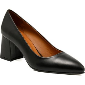 Resim Kadın Topuklu/ Stiletto MAR-25Y-166-512 John May Siyah Cilt 
