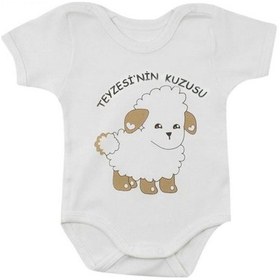 Resim Bebeciti Sema Baby Teyzesi'Nin Kuzusu Kısa Kol Body 3-6 Ay Beyaz 