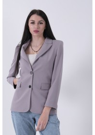 Resim Feminist Gri Vatkalı Astarlı Blazer Ceket 0105110.06 Gri 