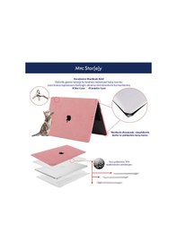 Resim Apple Uyumlu MacBook Air Kılıf 13 İnç Kumaş Goat01 Eski Usb'li Model 2010-2017 A1369 A1466 İle Pembe 