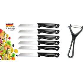 Resim Solingen Tırtıklı Meyve Bıçak ve Soyacak Seti 6 Bıçak + 1 Soyacak 