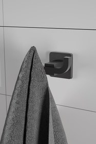 Resim Genel Markalar Siyah Kare Yale Banyo İkili Askılık A13408 