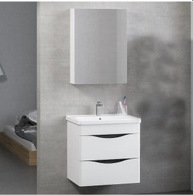 Resim Denko İdea 60 Cm Mdf Beyaz Banyo Dolabı Takımı Beyaz 