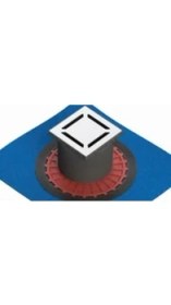 Resim V-Flow Kare 5607270 Duş Kanalı, Yandan Çıkışlı, 15X15 Cm, Parlak Krom 