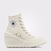 Resim Converse Chuck 70 De Luxe Wedge Kadın Krem Sneaker Düz A06479c Krem 