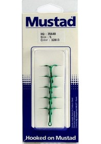 Resim Mustad Hq:35648 No:5 Yeşil 3 Lü Iğne 