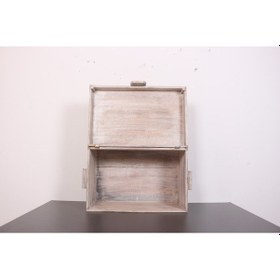 Resim Maun Ağacı Oyma Sandık 37x36x64 Cm 