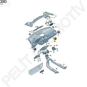 Resim Audi A1 Ön Orta Havalandırma Izgarası 8x1820951a 2011-2018 