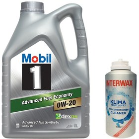 Resim Mobil 1 0W-20 Tam Sentetik Motor Yağı 5 L + Intermax Klima Temizleyici 150 ML 