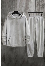 Resim Drawing Butterflies Sırt Baskılı Eşofman Takımı Gri 